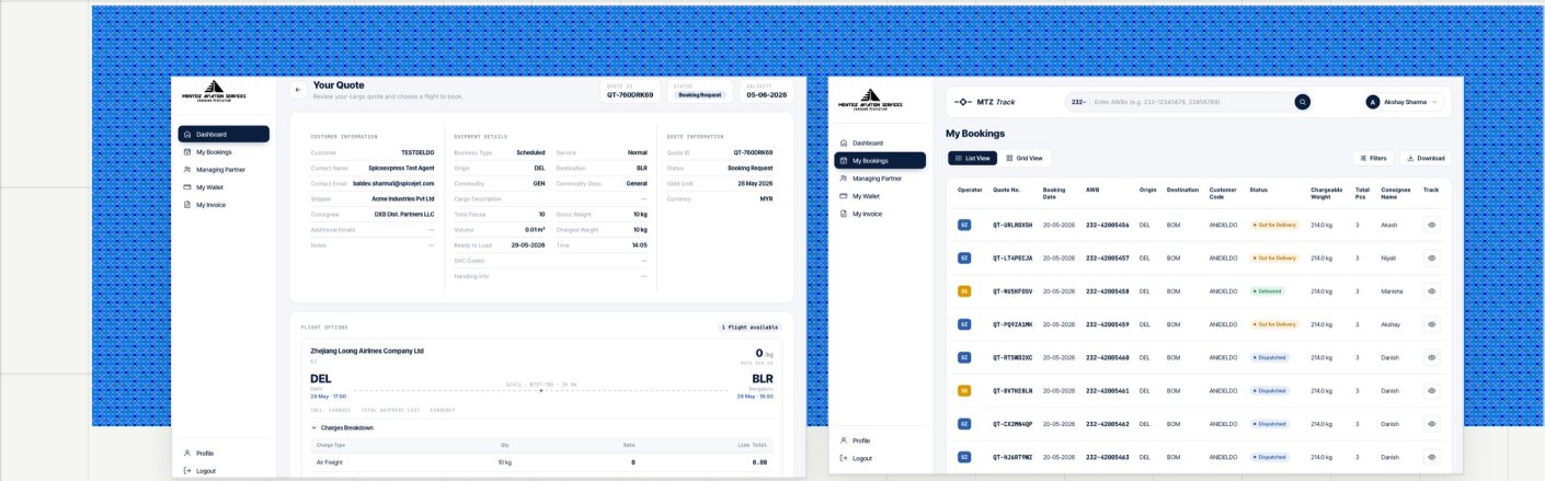 Your Quote document and My Bookings table
